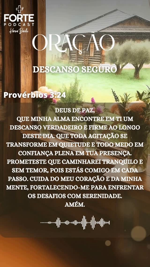 Confiança Inabalável
Quando confiamos verdadeiramente em Deus, o medo perde sua força e a paz se torna nossa companhia constante. Não importa o que aconteça, a segurança está em saber que Ele guia cada passo, fortalece o coração e renova a esperança. Essa é a coragem que transforma vidas.