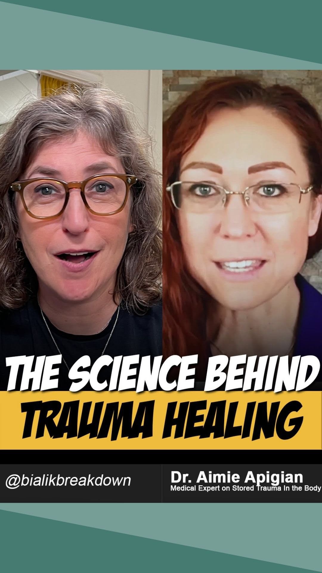 Is Your Body Secretly Trapped in Trauma? Discover the Hidden Science with Dr. Aimie Apigian
Dr. Aimie Apigian (@draimie), trauma expert and author of The Biology of Trauma, explains how emotional wounds can silently rewire your nervous system and impact your health for years.
Visit the ▶️ link in our bio for Dr. Apigian’s steps to healing your trauma 🧠💥 #BialikBreakdown #mayimbialik #mentalhealthpodcast #podcast#TraumaRecovery #InnerHealing #BiologyOfTraumaExpert #TraumaAndAutoimmune