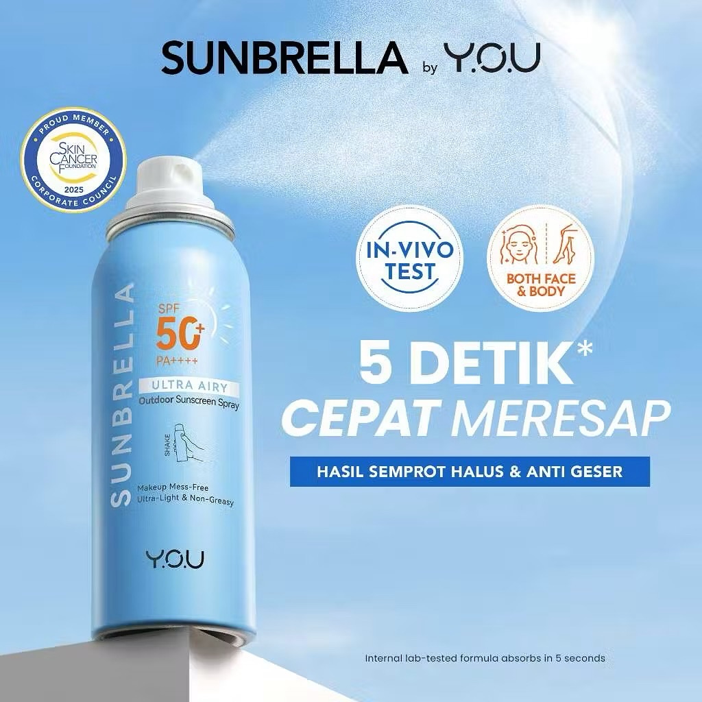 YOU SUNBRELLA ULTRA AIRY OUTFOOR SUNSCREEN SPRAY
.
Harga 58.000 perpcs
.
Harga Grosir 56.000 perpcs (pengambilan 12 pcs)
.
🔰WA : 0813 3772 3772 ☎️ : 0761 8364069
📦 SHOPEE : istana.cosmetics (gratis ongkir)
.
Sunbrella Ultra Airy Outdoor Sunscreen Spray, sunscreen yang diformulasikan untuk aktivitas luar ruangan, sunscreen ini memberikan perlindungan matahari hingga 16 jam dengan SPF50+ PA++++ serta tekstur cepat menyerap yang tidak lengket dan menyerap dalam 5 detik.
Hasil semprot yang halus memastikan perlindungan merata dan transparan tanpa mengganggu riasan, sehingga memungkinkan pemakaian ulang dengan mudah.
Manfaat:
5s Invisible Quick-Absorbs, hasil menyerap secara sempurna tanpa whitecast & rasa lengket.
Fine Mist Spray for Even Protection, partikel yang halus memaksimalkan perlindungan secara merata.
6X UV Filter for 16 hours Sun Protection, memberikan perlindungan terhadap UV A, UV B, & Blue Light.
3X Calm Complex for Sun-Stressed Skin, dilengkapi dengan Centella, Ceramide, & Ectoin yang dapat membantu menenangkan kulit.
Main Ingredients:
Centella Asiatica Extract: Membantu menghidrasi dan menenangkan kulit
Niacinamide: Mencerahkan kulit
Buddleja Officinalis Flower Extract: Natural UV filter, anti-inflamasi
Jenis kulit: All skin type / semua jenis kulit
Netto: 50ml
B
