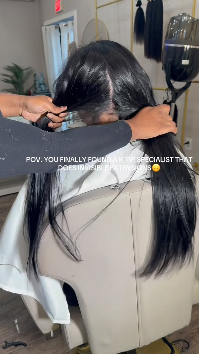Jet black & flawless. ✨
Invisible K-Tips using 26” curly from @beyanihaircollection.
My client had tried multiple stylists who couldn’t quite get it right—her thick hair and blunt cut always gave her away with harsh lines and poor blending. But not this time. She came to the best and left completely transformed.
Can you guess how many grams we used to get this seamless finish? 👀
Drop your guesses below ⬇️
#ktips #ktipinstall #microlinks #itips #tapeins #phillystylist #phillyhairstylist #ktipextensions #nycstylist #baltimorehairstylist #phillymicrolinks #ktipsnyc #hairextension #hairextensions #keratinbonds #keratinbondextension #atlstylist #ATLHAIR #atlhair #atlktips