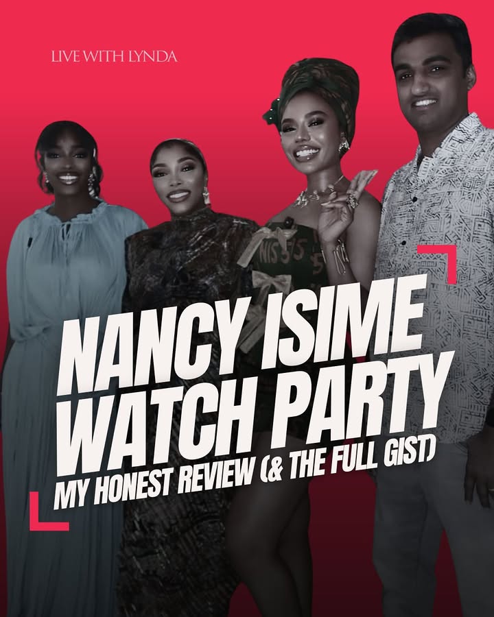 The full backstory of the @nancyisimeofficial watch party with @hildabaci, @santhoshnair26 , and yours truly — all for the new episode of @thenancyisimeshow_ proudly sponsored by @vivaplusdetergent! 💚✨
We’ve served you the gist, now catch the real tea tonight at 8PM on Africa Magic Family and tomorrow at 8PM on HIPTV. 🥰 Don’t miss it!
#LivewithLynda #withcreativityeverythingcomesalive