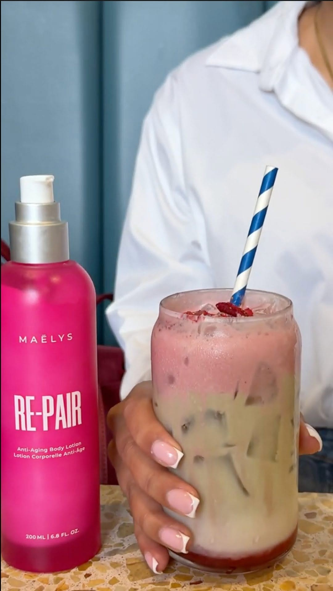 What’s better than body care + matcha? 🩷
Take RE-PAIR Anti Aging Body Lotion with you on-the-go for 24/7 hydration! Not only does it hydrate, but also helps to smooth the look of fine lines and wrinkles. With powerhouse ingredients like Hyaluronic Acid to keep your skin feeling moist and plump along with Squalane to support a youthful and healthy-looking complexion, RE-PAIR is a game changer!
Apply RE-PAIR twice a day for best results and don’t forget to sip on your matcha while you’re at it! ✨