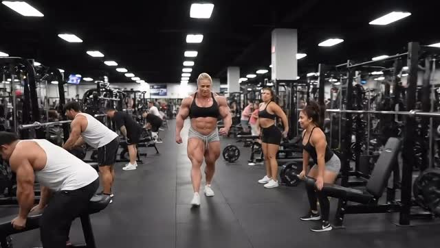 I love being this size Huge gym female bodybuilder AI FBB MUSCLE
