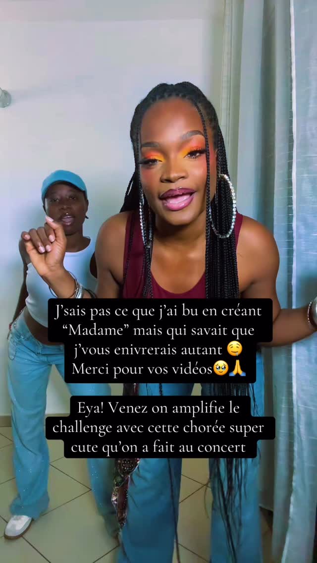 “Madame” hit de 2019 mais toujours en tendance sur #tiktok ! 💃💃💃🥳🥳🥳🥳🥳
Merci les Fumilovers!!!
La Queen l’a dit! Le challenge est à nouveau lancé 🤩