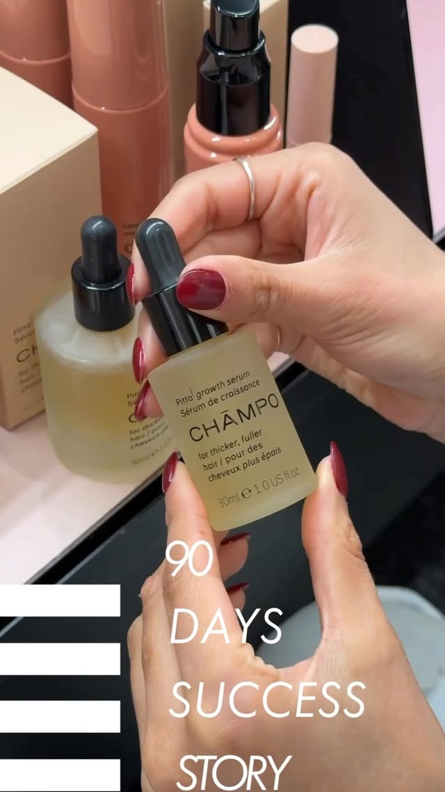 ✨¡90 días para conseguir el pelo de tus sueños!
El sérum Pitta Growth de @champohaircare te ofrece resultados visibles en 3 meses si lo usas diariamente. Es perfecto para estimular el crecimiento y recuperar la densidad. Si acabas de tener un bebé, ¡es tu signo para empezar a usarlo!💛
Solo en Sephora.
#SephoraSpain #Champo #haircare