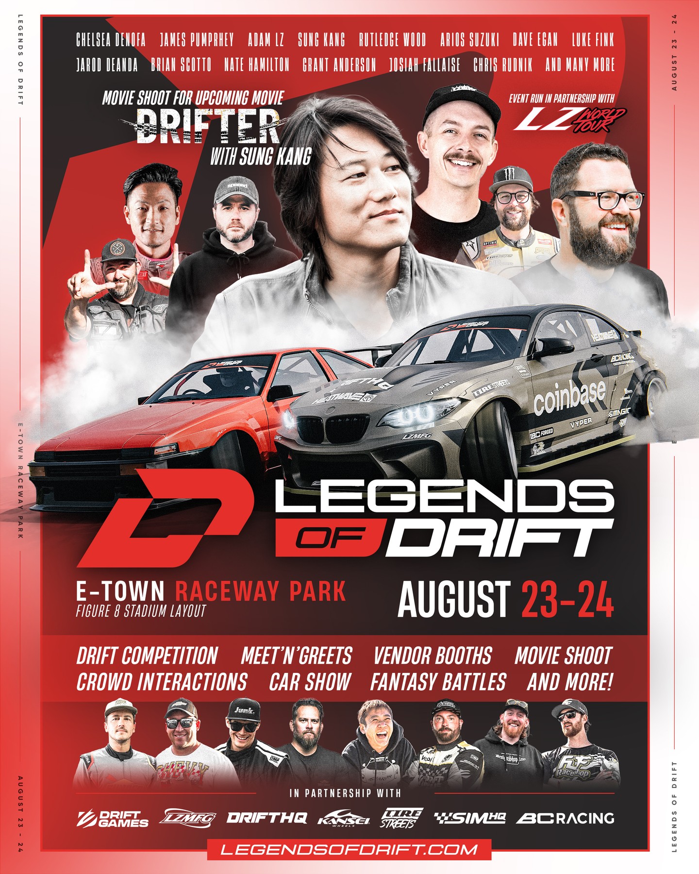 Legends of Drift – Where Drifting Meets the Big Screen
@legendsofdrift is more than just an event: It’s a live-action celebration of drift culture, car community and cinematic storytelling.
Taking over @racewayparknj on August 23–24, 2025, this two-day experience blends a full-scale drift competition and car show (in the spirit of @thelzworldtour) with the live filming of DRIFTER — a passion project directed by and starring Fast & Furious icon @sungkangsta.
Expect live movie filming, nonstop tire-shredding action, an epic car show, fantasy battles, vendor booths, giveaways and more.
Joining us will be @adam_lz, @brianscotto, @jamespumphrey, @rutledgewood, @daiyoshihara, @chelseadenofa, @lukefink, @dave_driftgames, @jaroddeanda, @instaagrantt, @ricermiata and @natehamilton144, with many many more names to be announced.
🎟️ Tickets & info → legendsofdrift.com or hit the link in our bio.
Come for the show. Be part of movie history.
#LegendsOfDrift #DRIFTERmovie #SungKang #Drifting #DriftCulture #CarCommunity #CarCulture