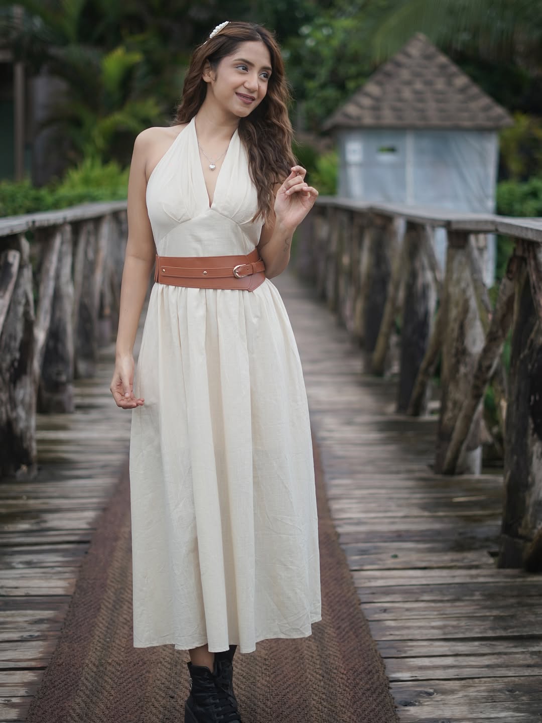 Thankful for the serene vibes at Riva Resorts, where Goa’s lush nature wraps you in peace. 🌿✨ #RivaResorts #goagetaway
Outfit by - @a.la.modebyakanksha