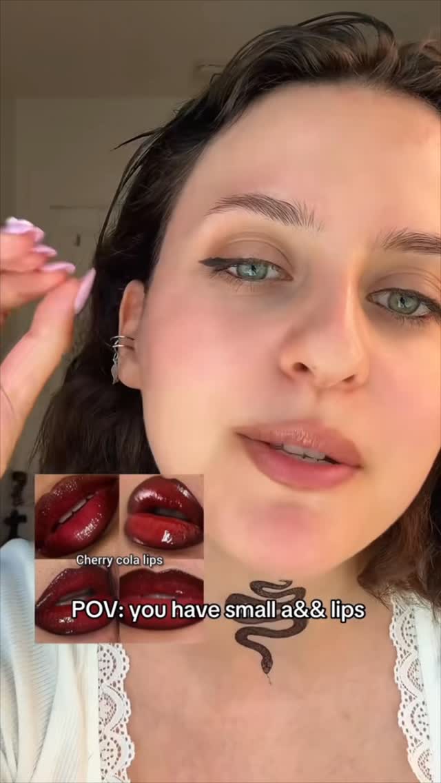 Cherry cola lips: because regular lips are boring 🥤