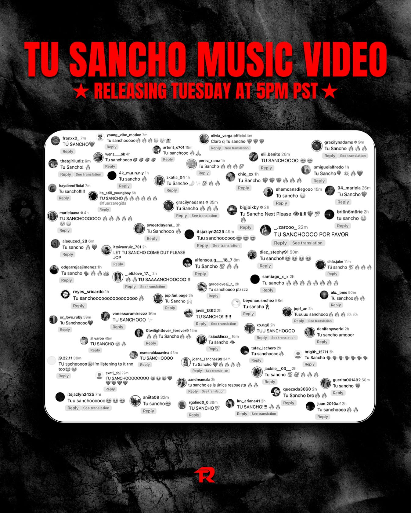 VOTES ARE IN! TU SANCHO VIDEO TUESDAY 5 PM PST! 👁️