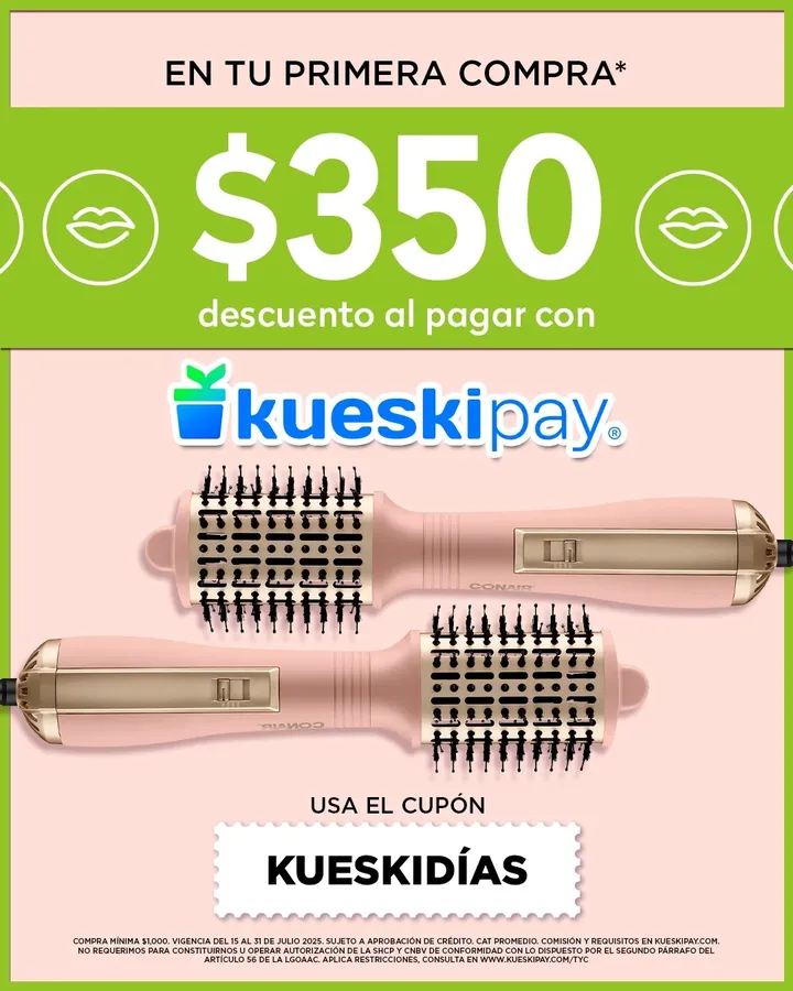 💖 Estrena más gastando menos💖 Obtén $350 de descuento en tu primera compra 🛍️ Usa el cupón KUESKIDÍAS y paga en cómodas quincenas con #Kueski en bellisima.mx
📅 Promoción válida del 15 al 31 de julio de 2025 en tienda en línea.
Mínimo de compra $1,000. Sujeto a aprobación.
#CuponBeauty #KueskiDays #MakeupSale #BeautyHaul #BellísimaGirls