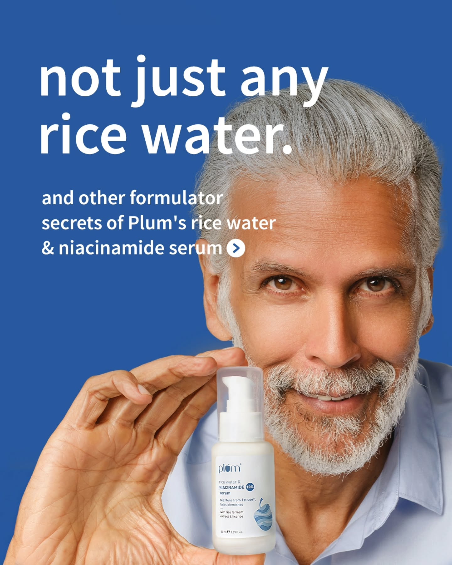 Niacinamide and Milind Soman, both in it for the long run.
(Milind Soman, skincare for men, men's skincare, skincare must haves, ad, ad film, campaign film, fitness, skincare, workout, chemistry, plum, plum goodness, hair care, secret, explore page, for you page, who is this, trending, trend, serum, niacinamide serum, bright skin, skincare for beginners, we have chemistry)