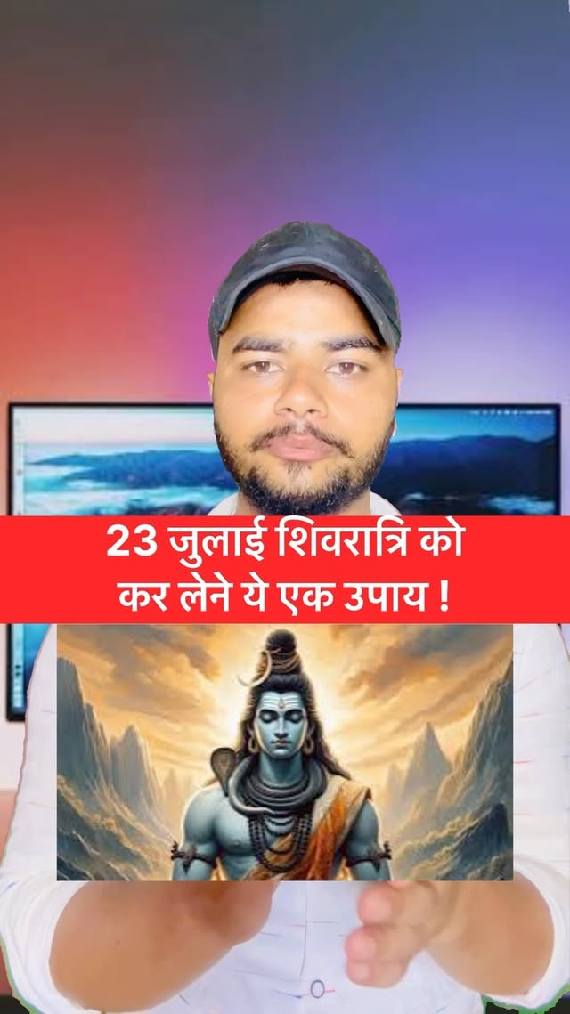 23 जुलाई शिवरात्रि को कर लेने ये एक उपाय !
:
:
:
:
#mahadev #mahakal #bholenath #bhole #shiv #shivshambhu #instagram #reels #trendig #savan
