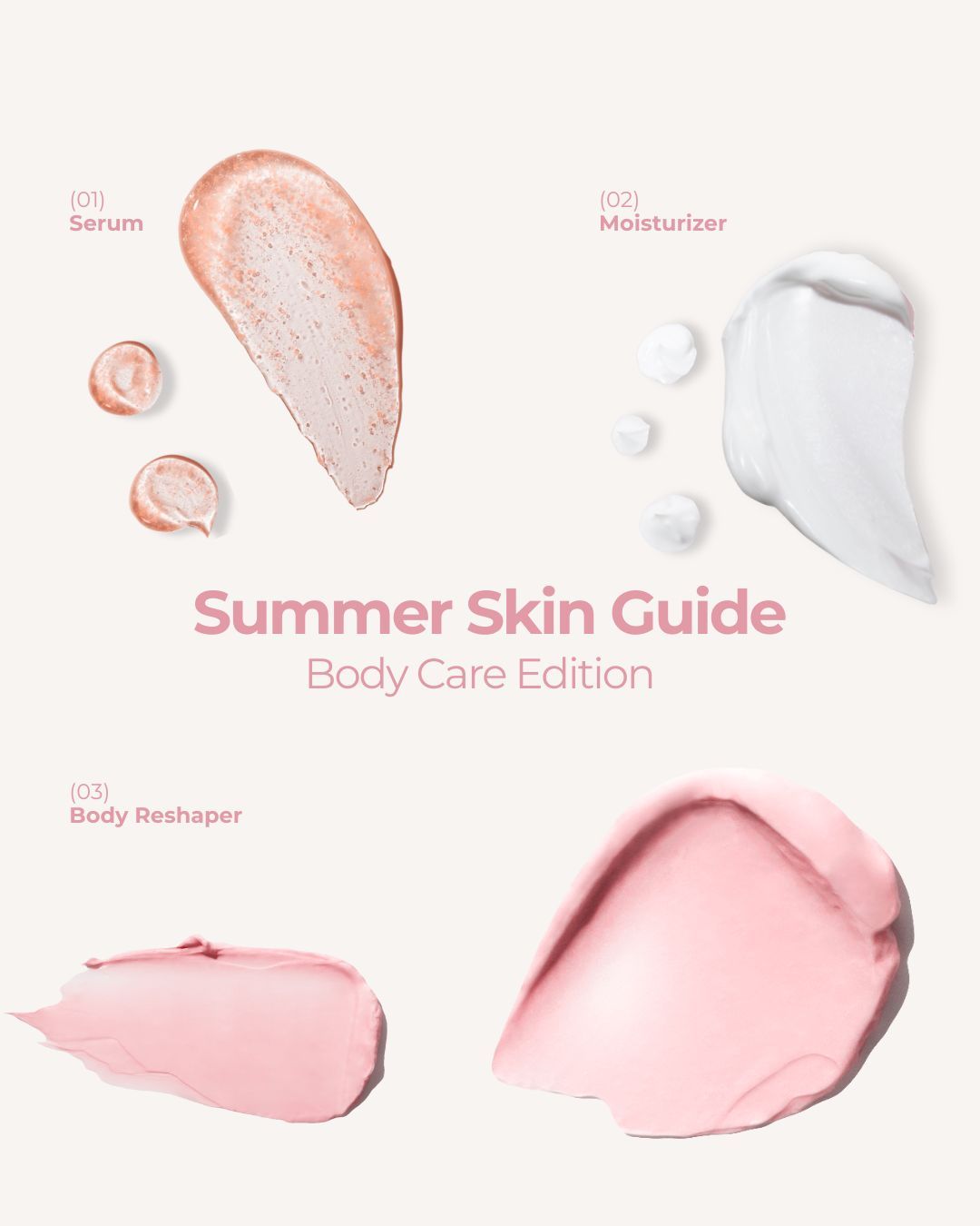 Your guide to glowing, smoother-looking summer skin!
The skin on your body deserves the same amount of love as the skin on your face, and this step-by-step guide is the perfect go-to for skin that is visibly hydrated and smooth for the summer ☀️
Let us know below which product in this routine is your favorite!