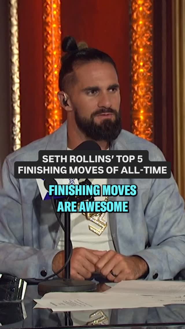 @wwerollins power ranks his favorite wrestler finishing moves of all-time…