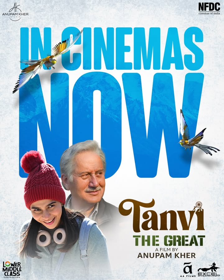 Step into Tanvi’s world and experience it in cinemas now.
Book your tickets.
#TanviTheGreat in cinemas now.
@anupampkher @shubhangidutt @apnabhidu @iainglen60 #ArvindSwami @boman_irani @pallavijoshiofficial @itsnasser.m @karantacker @tanvishindee @mmkeeravaani @kausarmunir @actorprepares @anupamkherstudio @nfdcindia #LowerMiddleClassCorp @herman0707 @ritesh_sid @excelmovies @aafilms.official