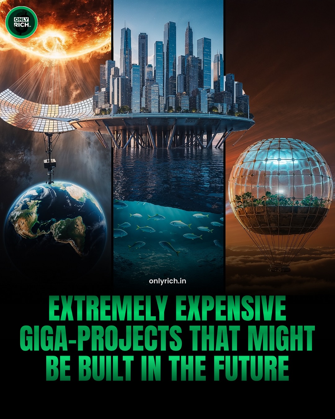 The future isn’t cheap—but it’s mind-blowing.
From space elevators that could replace rockets, to floating cities above Venus, to Dyson Spheres that harness solar power on a cosmic scale—humanity’s boldest visions are technically possible
Just one catch: they come with billion to quadrillion-dollar price tags.
Dream big, build bigger
Follow @onlyrich.in
#FutureTech #SpaceDreams #MegaProjects #Innovation