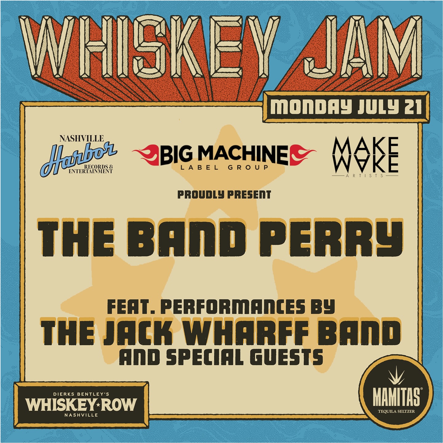 Celebrating our homecoming back into the Big Machine + to Country music Monday night in Nashville at @whiskeyjam!! 6:30 pm!
I heard there are @southwestair flights still avail soooo SHOW UP TO TURN UP!! Might have a couple things up our sleeves. 😉 See you there???
xxoo