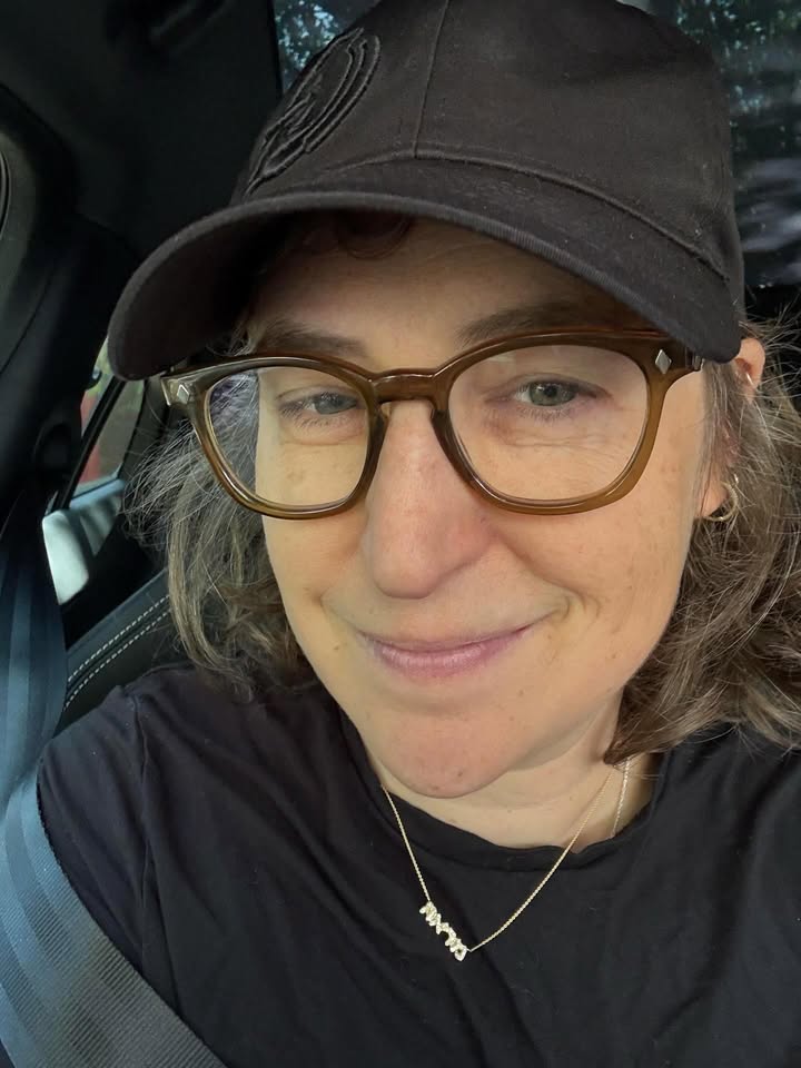Fun fact: my sons’ Hebrew initials spell the word מראה which means reflection …. Thank you Elisa Solomon for this beautiful necklace and for your advocacy 🙏 ❤️ 🇮🇱 @elisasolomon