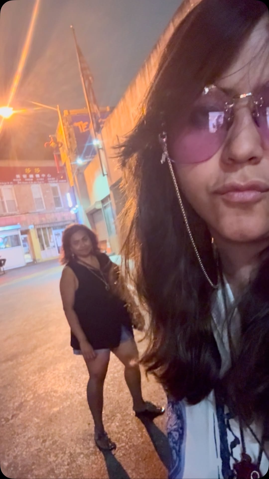 Walking thru d city ! Steps achieved till a doughnut dis us in!