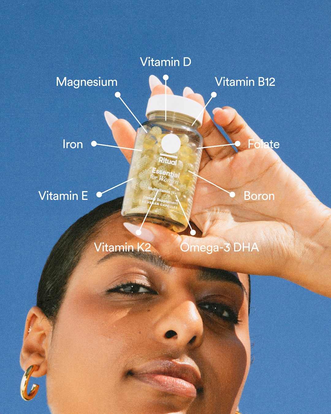 Say hello to Essential for Women 18+ — the clinical-backed multivitamin 👋 9 key nutrients, Made Traceable® , with a visible supply chain (we share their sources, studies & suppliers) so you know what you’re putting in your body and why.*