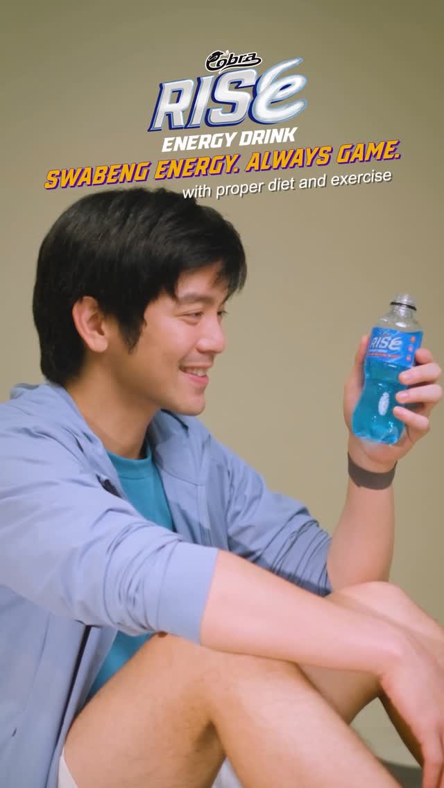Swabe sa mindset 😎 swabe sa energy ⚡️Some days you’re just chill, other days you’re on the move, pero dapat swabe lang lagi!
#CobraRise #TeamSwabe #SwabengEnergy with proper diet and exercise.
ASC Ref. No. I0180N070225C