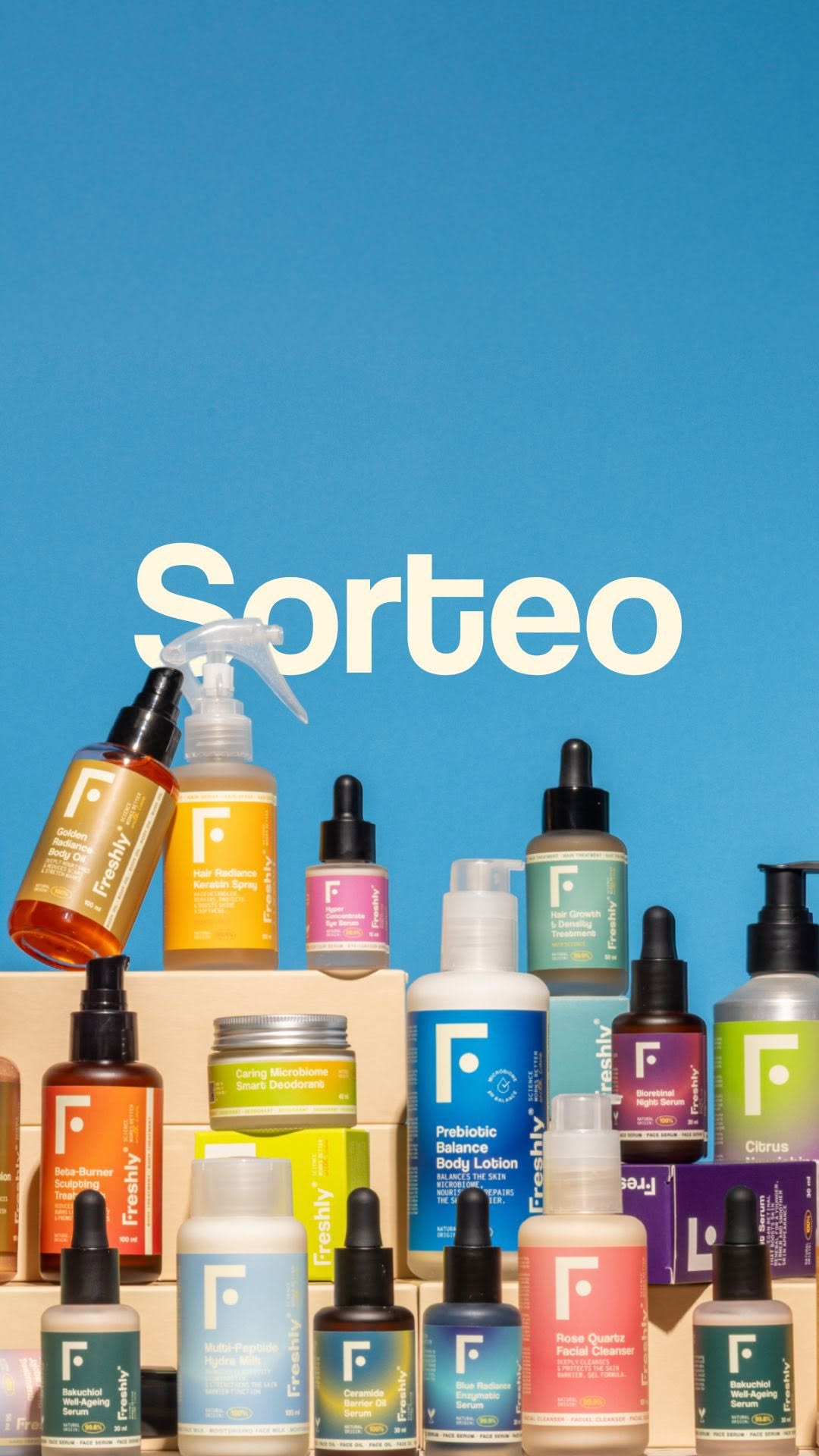 💥 SORTEO DE VERANO 💥 ¿Quieres ganar un LOTE FRESHLY valorado en +1.700 €?
👉🏼 ¡COMENTA este post con la palabra “QUIERO” y participa! ✨
✨ 67 productos para el cuidado facial, corporal y capilar. Todo lo que necesitas para mimarte y cuidarte este verano.
📅 Participa del 16 al 23 de julio. Anunciaremos al ganador/a el 25 de julio.
¡Muchísima suerte! 🍀