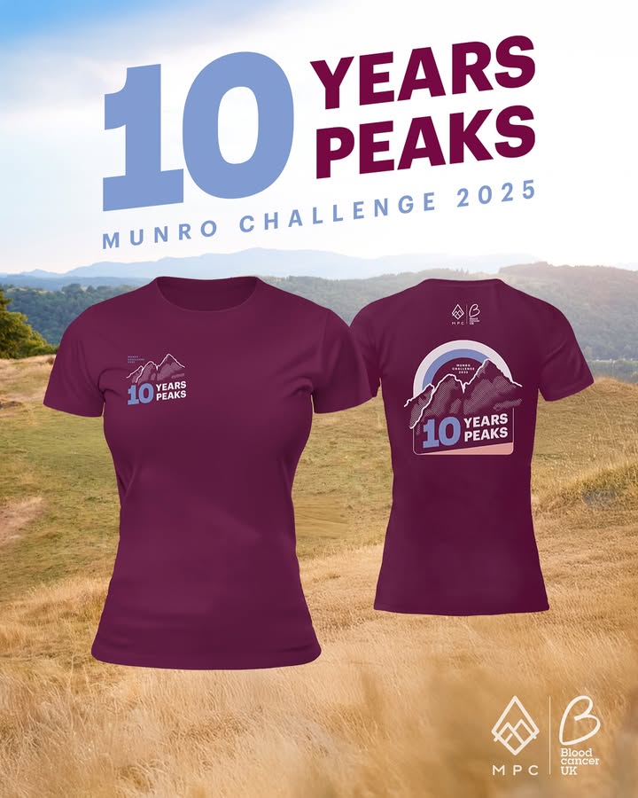 Are you ready to take it higher, Peakers? 🥾🏔️
Starting September 1st, we invite you to join the entire Peaker community for our 8th annual Munro Step Challenge!
This year, to celebrate 10 years of My Peak Challenge, we’re going back to where it all began... Scotland’s mighty Munros. And not just any Munro, we’re virtually climbing the 10 tallest of them all ⬆️💪
Your challenge?
🚶♀️ 16,000 steps a day for 30 days to match the height of these Munros:
⛰️ Ben Nevis
⛰️ Ben Macdui
⛰️ Braeriach
⛰️ Cairn Toul
⛰️ Sgòr an Lochain Uaine
⛰️ Cairn Gorm
⛰️ Aonach Beag
⛰️ Aonach Mòr
⛰️ Càrn Mòr Dearg
⛰️ Ben Lawers
Together, these peaks stand over 12,000 metres tall, and every step we take brings us closer to a world free of blood cancer. ❤️
100% of profits from this year’s limited-edition Munro shirt will go directly to Blood Cancer UK in honor of Blood Cancer Awareness Month.
✨ Preorder yours now and help us step into our next decade.
Link in bio + stories.
#MunroStepChallenge #MunroChallenge #MyPeakChallenge #BloodCancerUK #SamHeughan