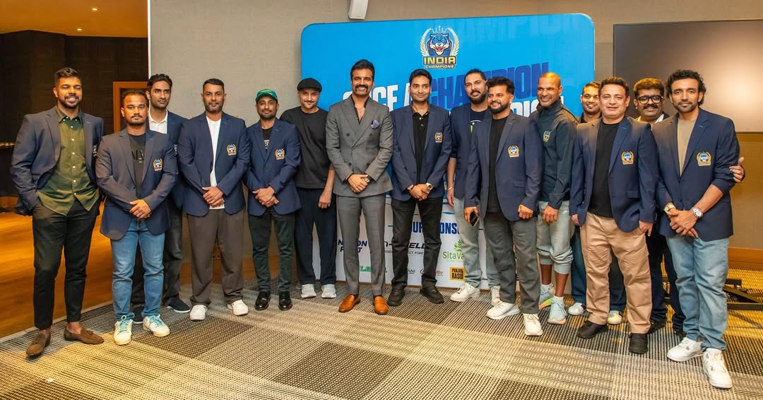 What a magical evening with the legends of Indian cricket at the World Championship of Legends, Team India dinner.
Grateful to witness not just champions of the game but true icons who’ve given us a million memories.
@nishantpitti my brother, hats off to you for dreaming big and turning this league into a celebration of legacy, pride, and cricketing spirit.
Moments like these remind us why we love the game. 🇮🇳🏏❤️
@varunaaron77
@stuartbinny84
@a.t.rayudu
@harbhajan3
@nishantpitti
@yuvisofficial
@sureshraina3
@shikhardofficial
@piyushchawla_official_
@robinaiyudauthappa