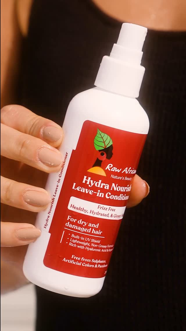 If your hair is High Protein and looking for light weight leave in HydroNourish Leave‑In is your Go-To 💧
✅ Deep hydration for dry, sun‑tired hair
✅ Smooth, weightless lift for frizz & fine locks
✅ Instant detangle & shine
Spray on towel‑damp hair, brush through, glow all day.
Try it and Feel the glow💆🏻♀️
الخطوة التالتة بعد الشاور: هيدرا نورش ليف إن 💧
سبراي هالورونيك + أرجان للشعر العالي البروتين.
💚 بيروّي الشعر الناشف واللي ضربته الشمس
💚 يهدّي الهيشان ويدي لمعة خفيفة للشعر الخفيف
💚 يفك التشابك فورًا من غير أي تقل
رشّي على الشعر وهو لسه رطب، سرّحي، وخلي اللمعة تتكلم.
جربيه دلوقتي
##rawafrican #hydration