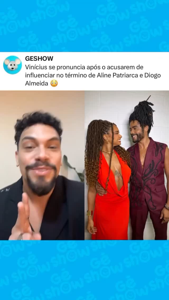 Vinícius se pronuncia após o acusarem de influenciar no término de Aline Patriarca e Diogo Almeida: “Eu não tenho nada a ver com a vida de ninguém, eu não tomo decisão por ninguém!”
• Siga @geshow para mais conteúdos
🎥: @viniciusnascimentos
#famosos #fofoca #babados #bbb