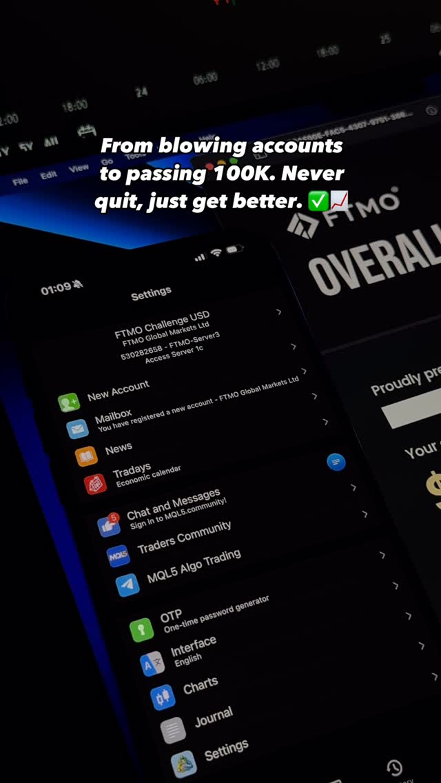Sleepless nights. Countless losses. But I kept going. Passed the 100K FTMO Challenge. Let’s eat. 🍽️📊
-
-
-
-
-
#trading #trade #forex #forexlifestyle #forexmarket #tradingtips#foreverprofit #swingtrade #forexfunded