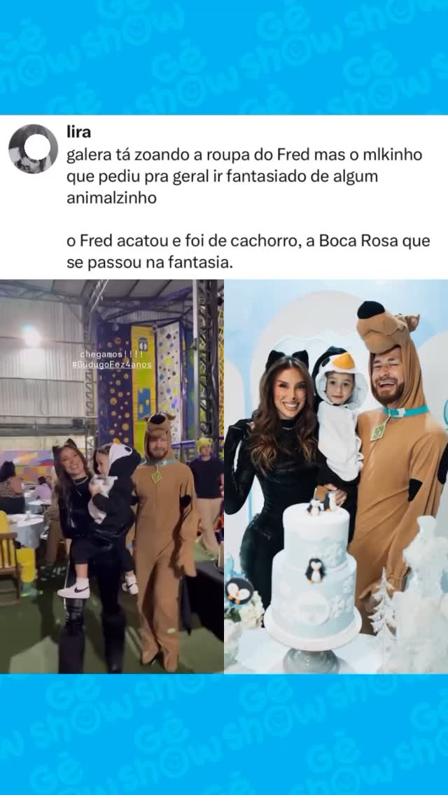 Bianca Andrade comemorou o aniversário de 4 anos do filho Cris, fruto do relacionamento com Fred Bruno, e está sendo criticada pela fantasia que escolheu. O pequeno pediu que todos fossem fantasiados de algum animalzinho para a festa. O que vocês acharam? 😳
• Siga @geshow para mais conteúdos
#famosos #fofoca #babados #bbb