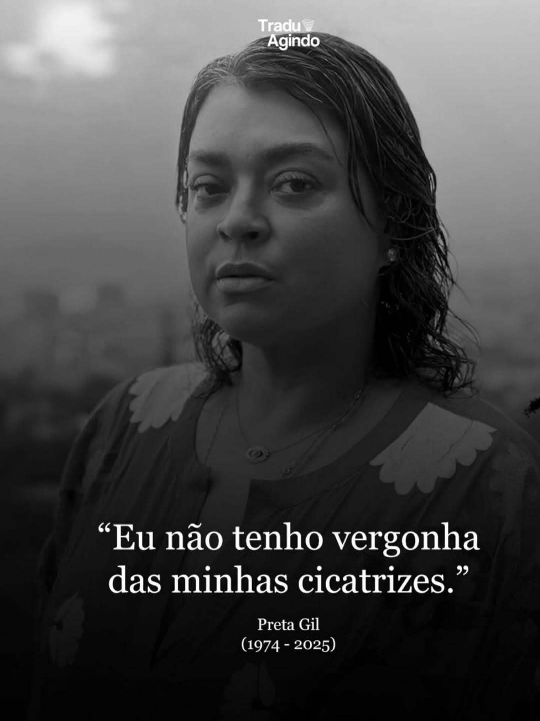 🤍 pra sempre, @pretagil ✨🙏🏻
Que seja amparada e recebida com todo amor, carinho e acolhimento que merece!
Meus profundos sentimentos a família, amigos , fãs , admiradores…
sua jornada continua , sua alma brilha iluminando o caminho do seu processo evolutivo.
Obrigada, Preta.
Obrigada.