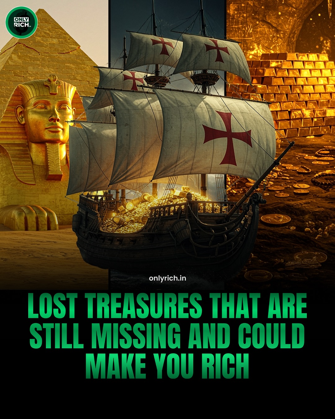 Over $400 billion in lost treasure is still out there—waiting.
Sunken ships, hidden vaults, jungle cities… history’s richest mysteries remain unsolved.
Some chase facts, others chase myths—but the hunt never ends.
Who’s your treasure-hunting partner?
#LostTreasure #HiddenWealth #Adventure #GoldRush #MysteryHunt #onlyrich