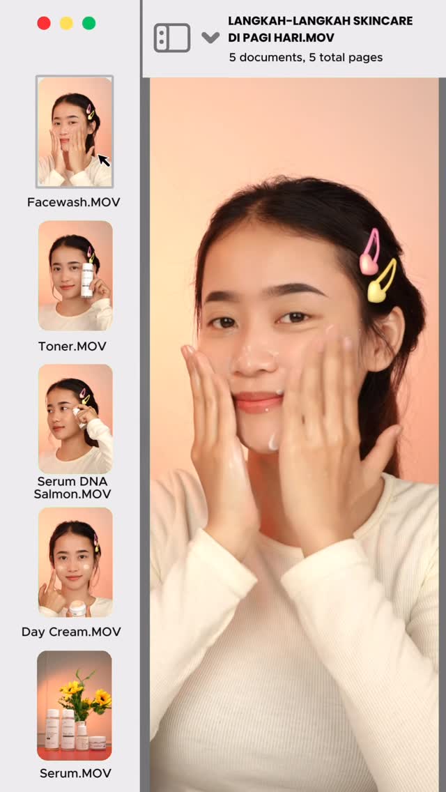 🌤️ Langkah-Langkah Skincare Pagi Hari dengan Rangkaian Complete!
Biar kulitmu siap menghadapi hari, ini dia urutannya. Dengan perawatan yang konsisten, kulit glowing bukan lagi mimpi ✨
Yuk, mulai pagi harimu dengan ritual skincare yang lengkap!🌞
#SkinBoosterDNASalmon #LumiwhiteSkincare #SerumDNASalmon #FeelTheBright #SerumAntiAging #SkincareLokal