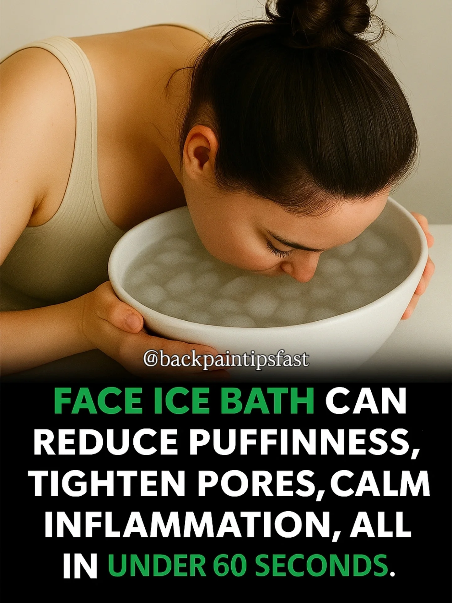 Struggling with puffiness, redness, or dull skin? A simple 60-second face ice bath might be the most effective solution you’ve overlooked.
Submerging your face in ice water can:
— Reduce swelling and puffiness
— Tighten pores for a smoother appearance
— Calm inflammation and redness
— Soothe acne-prone skin
— Stimulate circulation and support collagen production
This quick, accessible ritual is backed by both anecdotal results and science. No expensive products. No complicated steps. Just cold therapy done right.
Try it once. You’ll feel the difference.
Follow @backpainrelieftricks👈