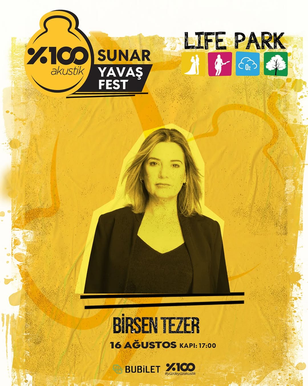16 Ağustos Cumartesi günü, Yavaş Fest kapsamında İSTANBUL Life Park’tayız. Biletler Biletix, Passo, Biletinial ve Bubilet’te.
#BirsenTezer #YavaşFest #lifepark #konser #festival #etkinlik #istanbul