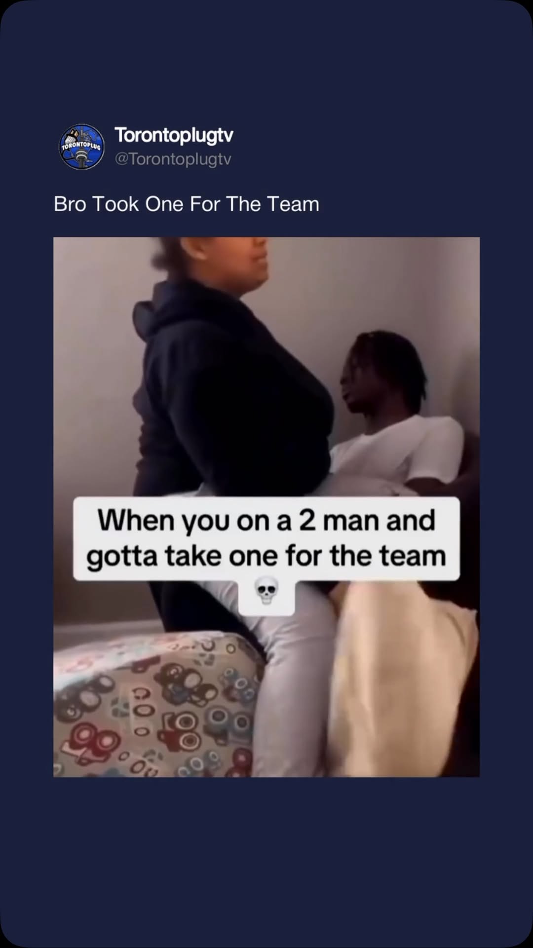 Yall taking one for the team?