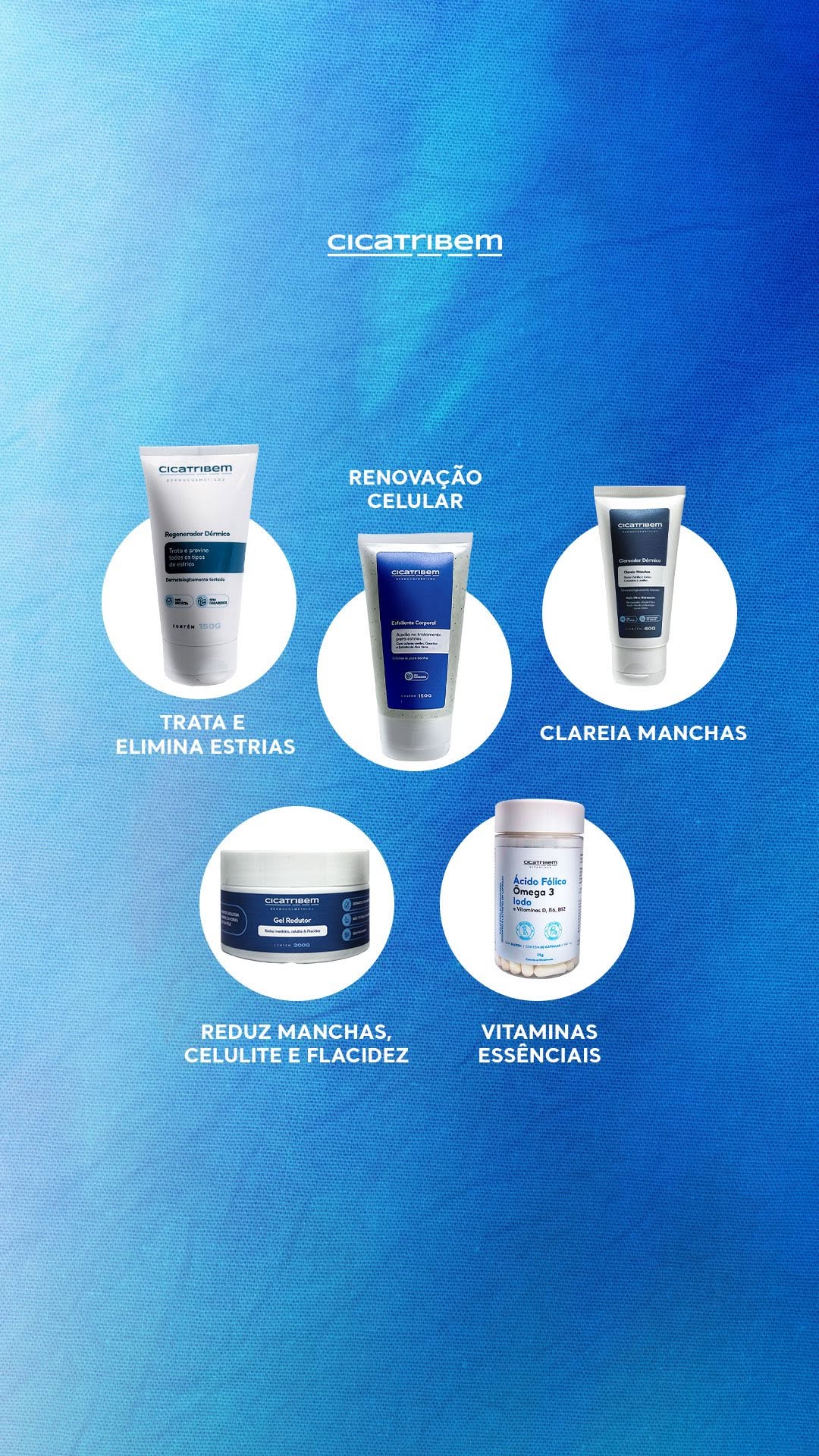 Todos os nossos produtinhos juntos e mostrando para vocês para que serve cada um deles! 🩵
Qual seu favorito? Já passou seu Cicatribem hoje? 💕
#cicatribem #estrias #autocuidado #autoestima #mamães #tratamento