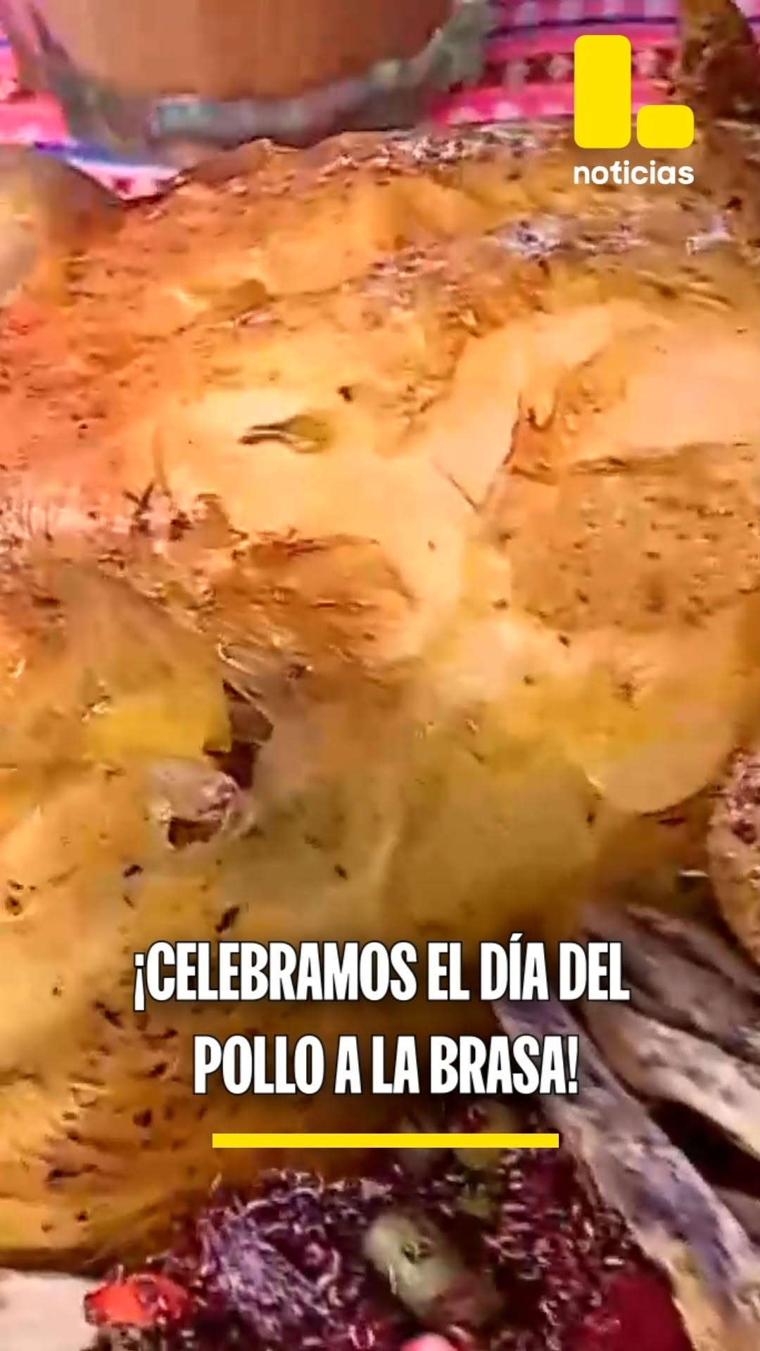 Hoy celebramos el día del pollo a la brasa a lo grande en la feria de la peruanidad en Jesús María.