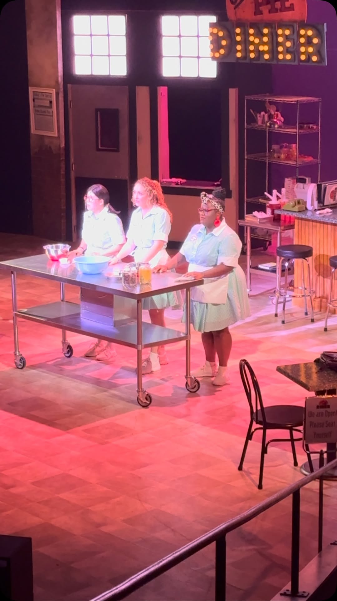#ASoftPlaceToLand from #Waitress the #Musical .... Closing up shop tonight! What a quick and fun run. Makes me want to act again...I think. lol So happy to have been blessed with the best #waitresses @emilykristenmorris @kaleidoscopic._.kazuko #musicaltheatre #waitressthemusical