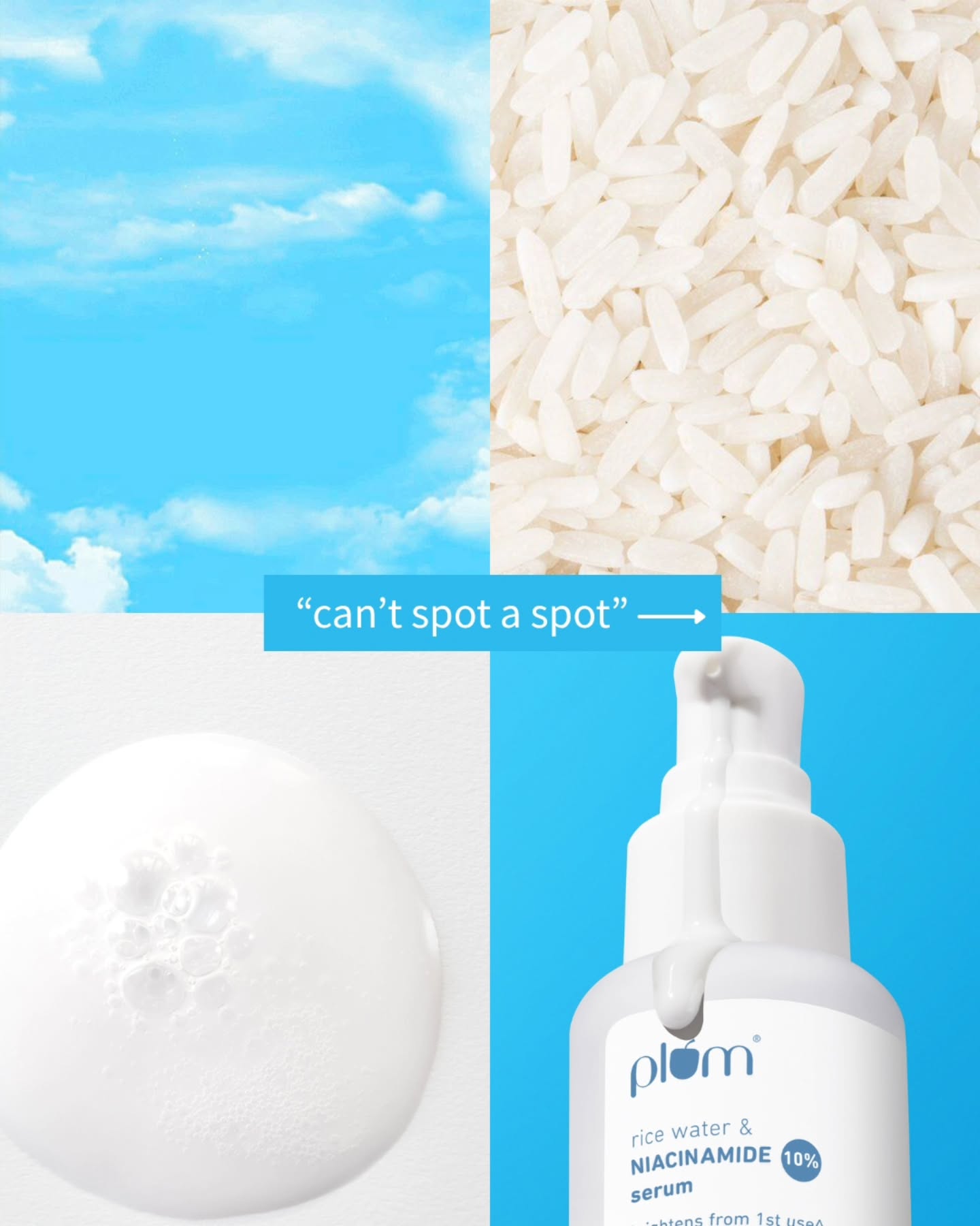 Effort. Consistency. Visible results.
Our Rice Water + 10% Niacinamide Serum puts in the work, so your skin shows the results.
✨ Brightens from 1st use
✨ 2x instant hydration
✨ Fades marks and spots in 2 weeks.
No shortcuts. Just skincare that delivers, from first use.
(niacinamide, serum, niacinamide serum, bright skin, fades blemishes, skincare for any age, skincare for men, men's skincare, skincare must haves, fitness, skincare, workout, chemistry, plum, plum goodness, hair care, secret, explore page, for you page, trending, trend, , skincare for beginners, we have chemistry)