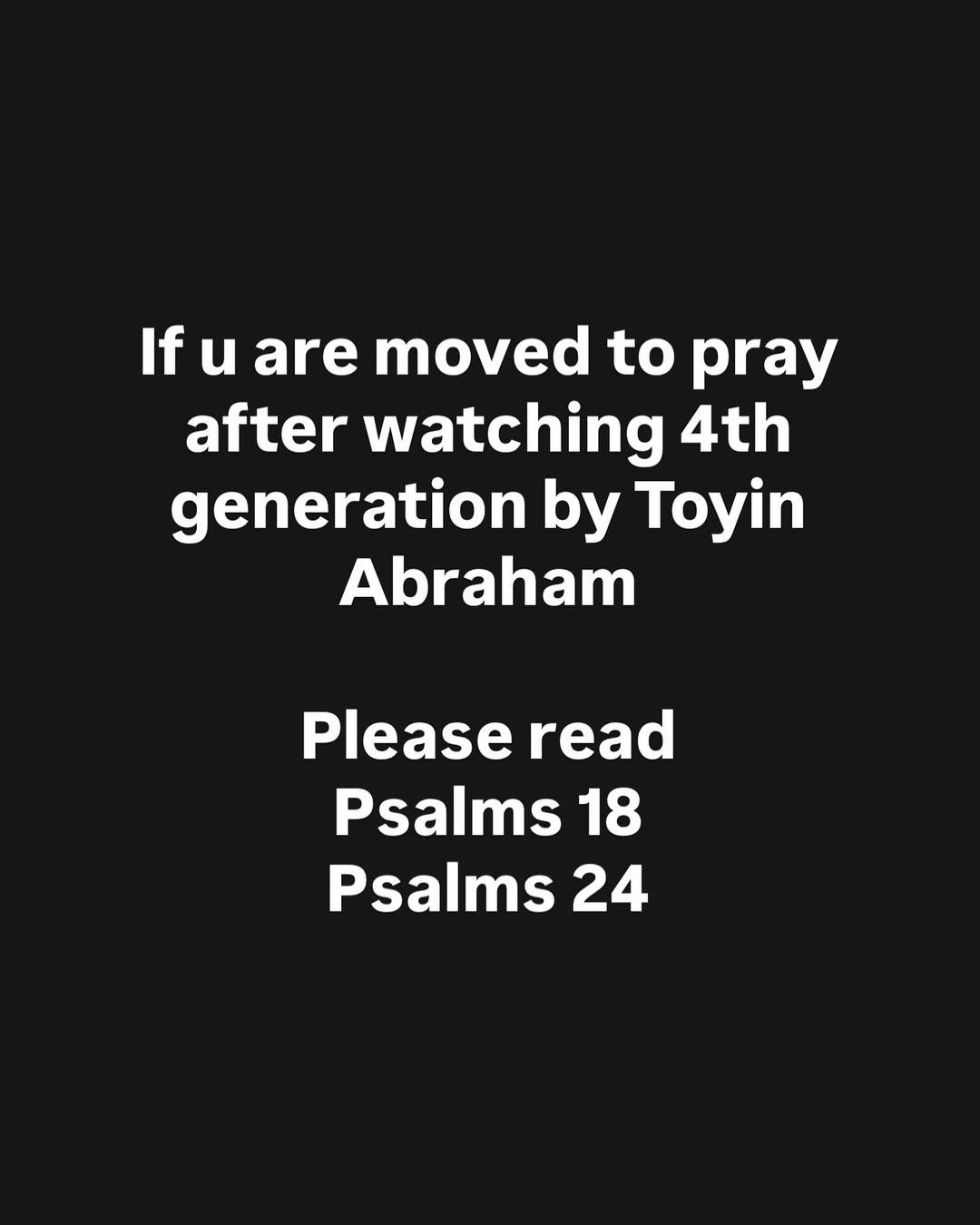 May evil patterns in our lives be cancelled🙏🙏
That thing u think is normal, check well and take ur time to study it might be a generational pattern ,that needs to be dealt with before you pass it on to ur children!
May we be delivered from such in Jesus name🙏🙏
Life is spiritual, it’s a battle ground and we must keep fighting through prayers
Happy Sunday beautiful ppl❤️