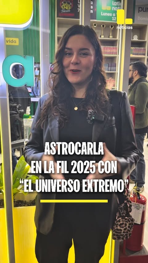 Astrocarla llegó a la FIL 2025 con su nuevo libro, 'El Universo Extremo'. No te pierdas la entrevista con Carla Arce en la Feria Internacional del Libro por las redes sociales de #LatinaTelevisión
#NoticiasPerú #Perú #Universo #Ciencia #Universo #LatinaNoticias