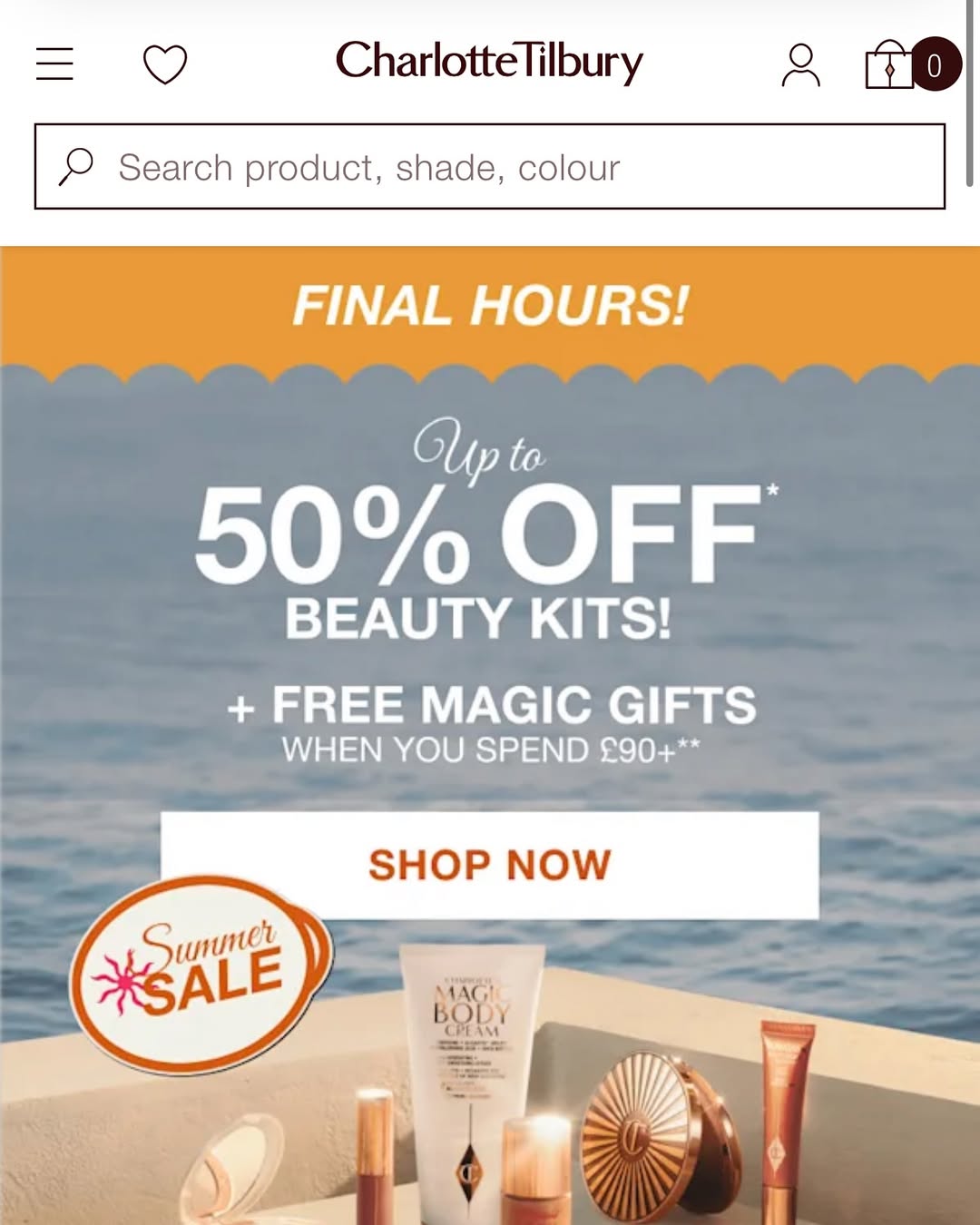 💄 Charlotte Tilbury — 50% ЧЕГИРМА! 💄
Аёллар учун янгилик! Mashhur Charlotte Tilbury бренди маҳсулотлари 50% чегирмада! 🛍️
📌 Нархи:
Сайтдаги нарх + 10% байер хизмати + карго
⏳ Маҳсулотлар тез тугаб қолиши мумкин, шошилинг!
📥 Буюртма учун телеграм оркали ёзинг