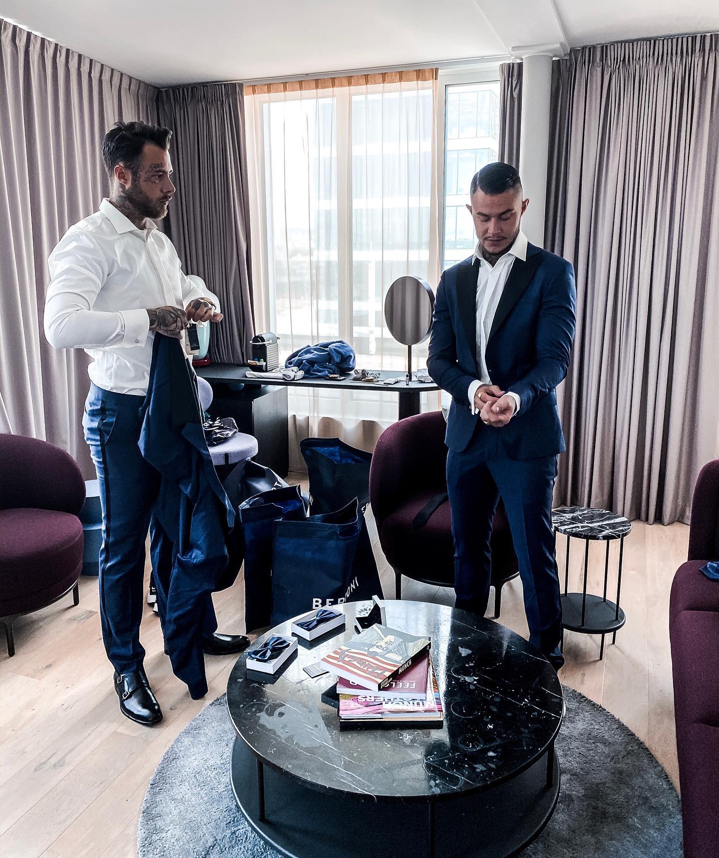 Just 2 bosses on set 🤷🏽♂️🎬 @daniel__louis