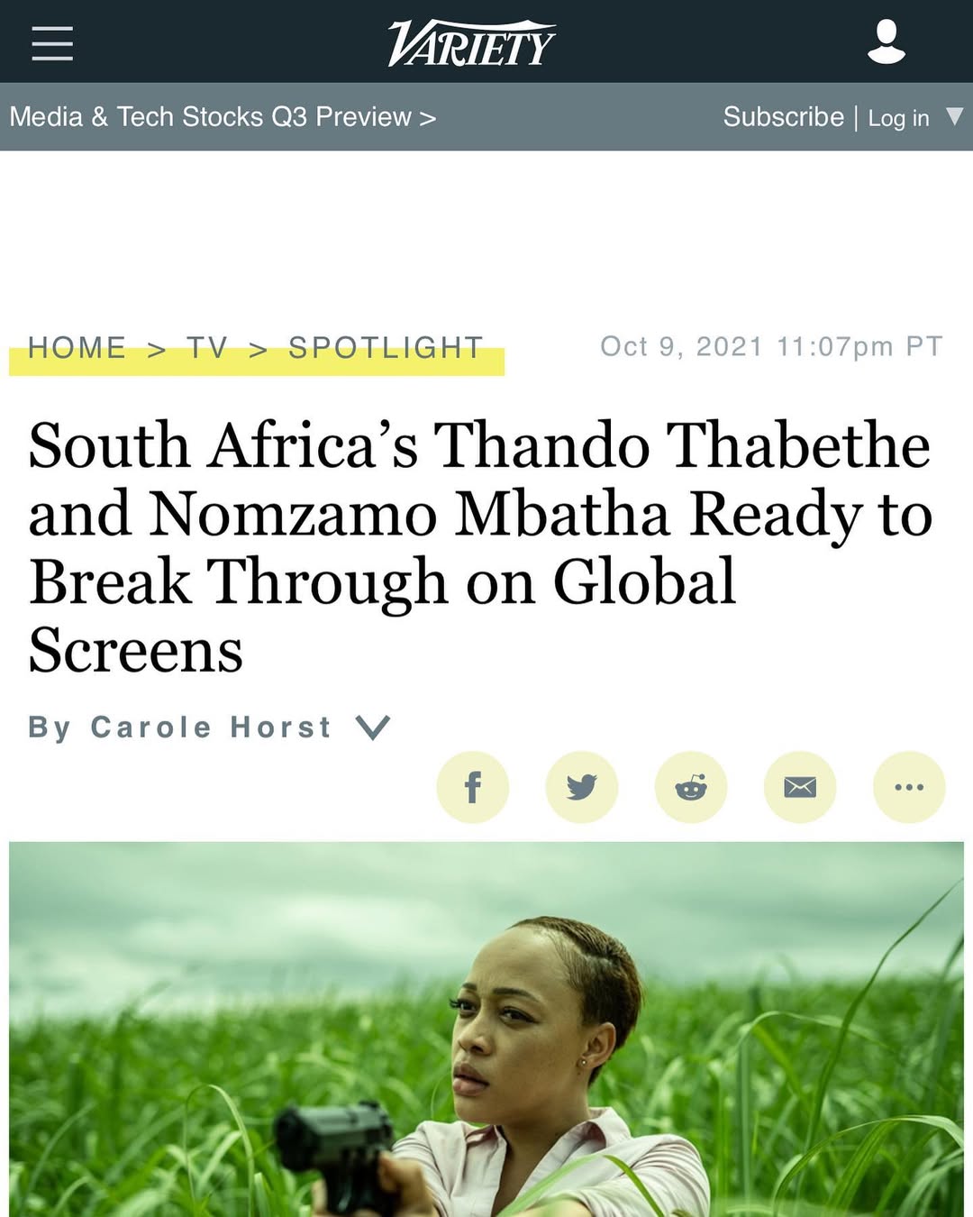 Extra extra…link in my stories ❤️ thanks for the write up @variety