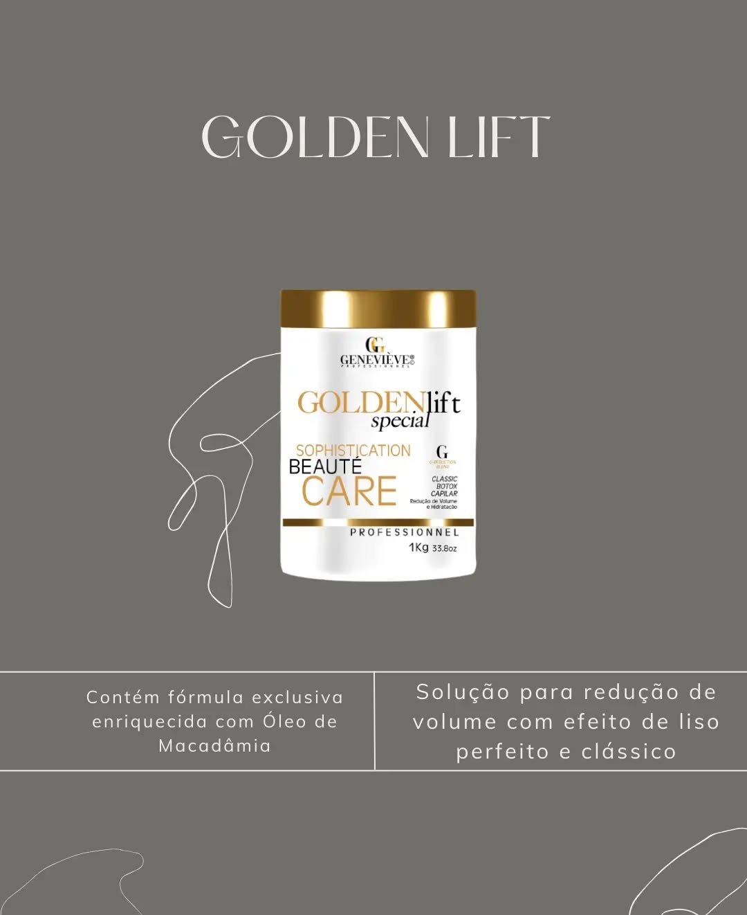 Recomendado para cabelos quimicamente tratados e danificados, nosso produto Golden Lift penetra nos poros capilares mantendo a hidratação dos fios, promove diminuição do frizz, dá brilho e repara a elasticidade natural da fibra capilar, evitando que os fios se quebrem e que pontas duplas surjam.
#genevieveprofessionnel #cabelo #tratamento #homecare #cuidadosemcasa #autocuidado #hidratação #reconstrução #nutrição #dicas #dicasgeneviève #cabenoseubolso #cuidadosemcasa #cabelotratado #cabelosaudavel #oleosvegetais #oleodemacadamia #Goldenlift
https://genevieveprofessionnel.com.br/produto/golden-lift/