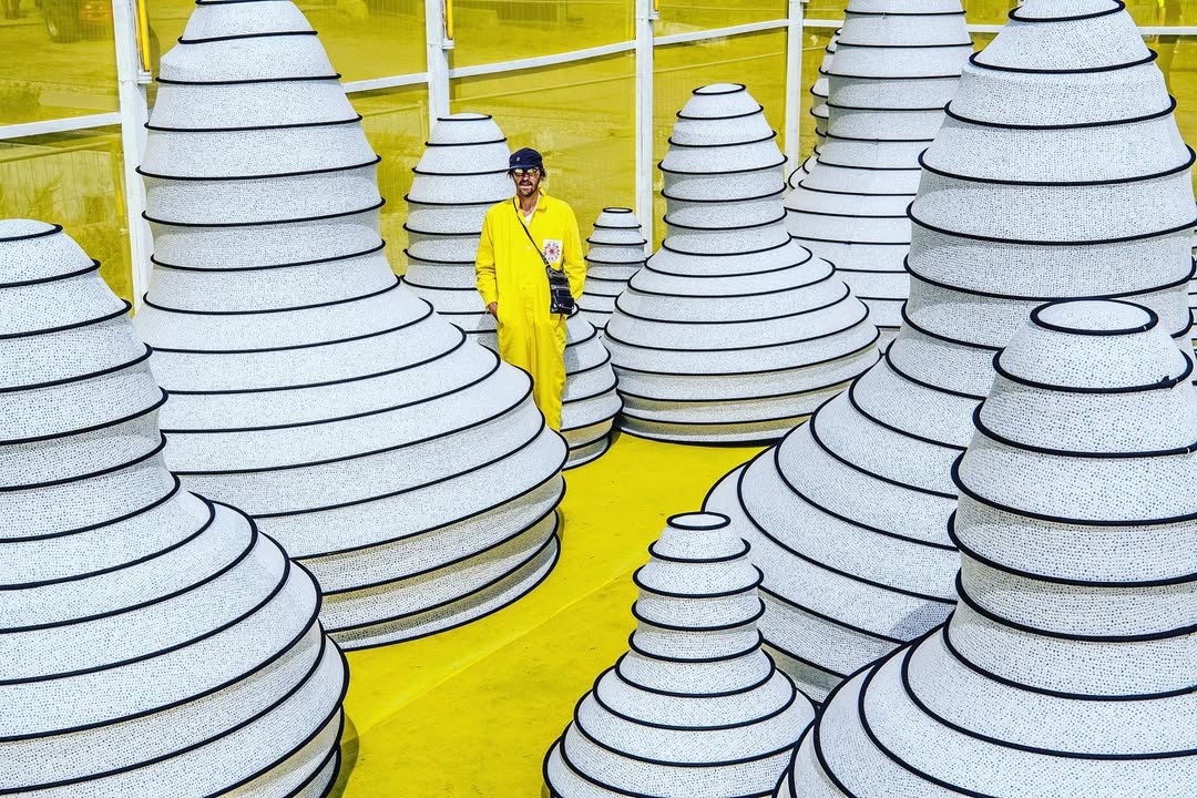 Yellow week.
Me At The Landscape Installation At The Music Festival 2019 @haven_kbh #Mindcraft17 Thanks To @kvadrattextiles And @statenskunstfond / Around 70 Towers All In All #henrikvibskov #mindcraftexhibition Photo @morten_rygaard
Curation and exhibition design for 'Mindcraft 17' at Salone de Mobile, Chiostri di SanSimpliciano, Milan, Italy, 2017
TheMindcraft17 exhibition was staged in the yard of an ancient monastery. There was a reverberation from the past, where the bells once divided the day into prayers and strict routines, like a prototypical clock introducing intervals, breaks and points in time, making it possible to control and organize man’s time throughout the day.