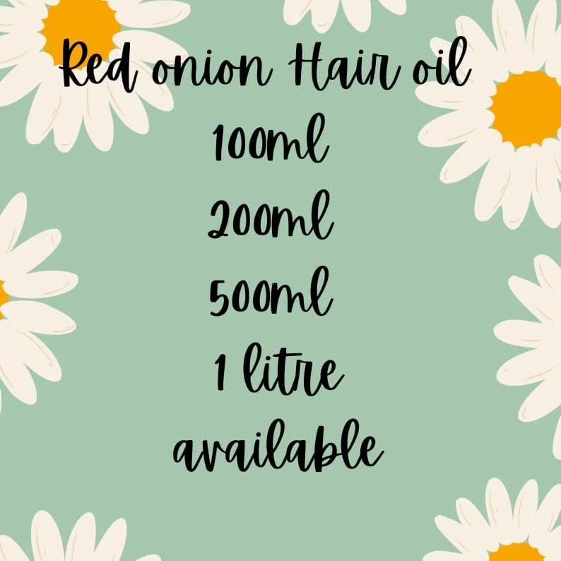 Red onion hair oil
Made with wood pressed oils
Freshly collected herbs
Natural ingredients
Promotes hair growth
Increases volume
Controls Hair fall
Smooth soft silky hair
Frizzy hair management
Cools the body
#insta #redonion #Hairgrowth #Hair oil #Haircare #dailyoil #forehead #insta #hairfall #growthbooster #shinyhair #smoothhair #dandruff #controldandruff #vettiver #onion #coconutoil #cumin #amla #hibiscus #village #bald #amla #neem #redonionoil #curryleaves
Message to order
@VillageGene